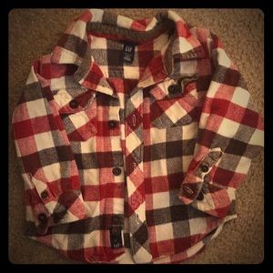 Baby Gap Boys 2T Flannel button down shirt